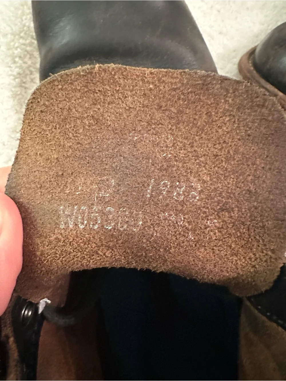 Wolverine 1000 Mile Black Leather Lace-Up Work Boots